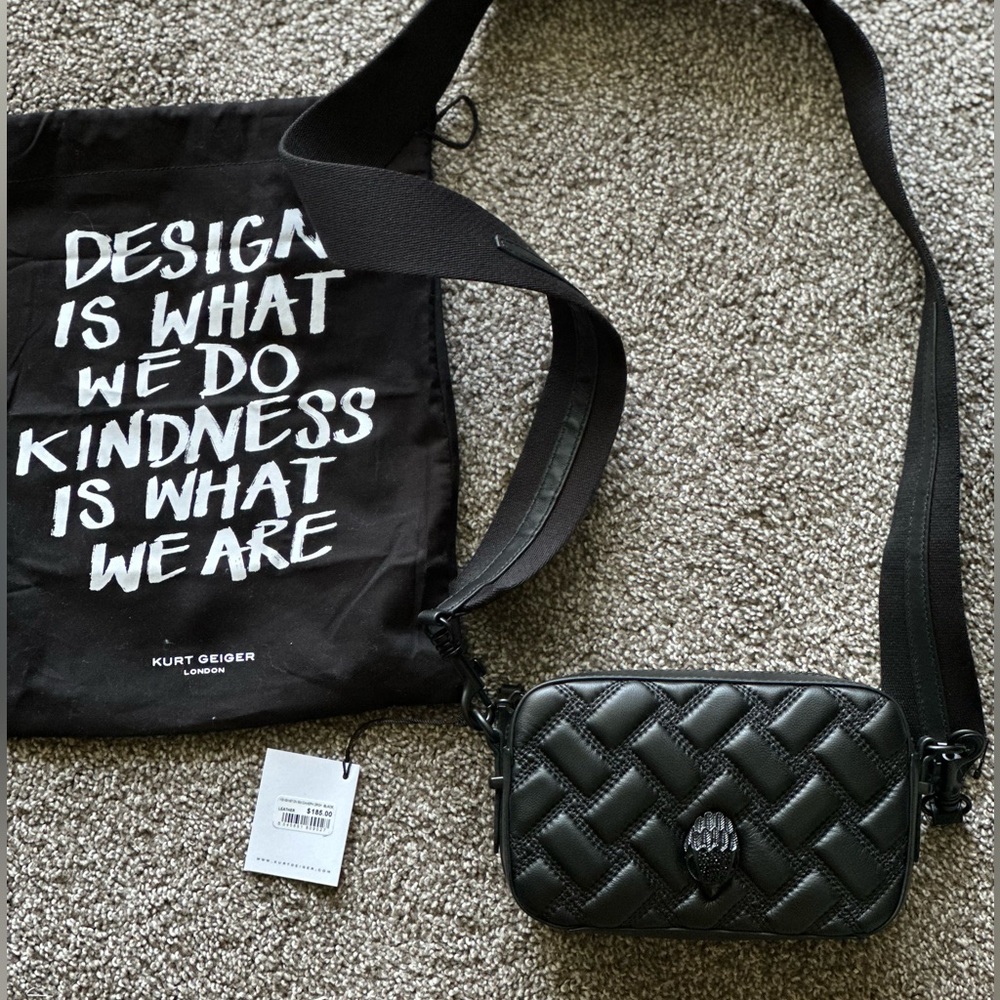 Brand New Kurt Geiger London Kensington Quilted Camera Bag